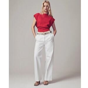 J Crew Essential Wide Leg High Rise Denim Trendy Jeans US Women's 30 New